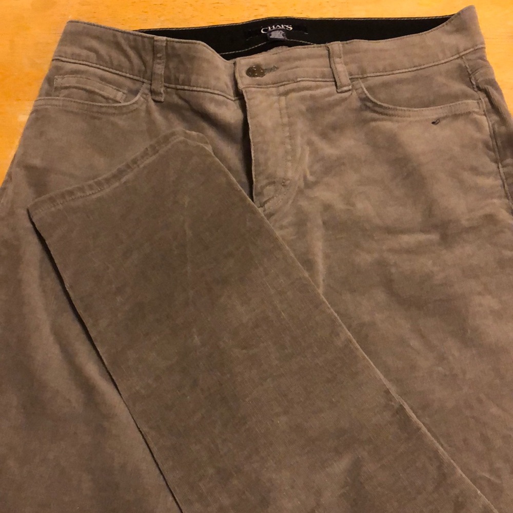 Ralph Lauren Chaps light gray corduroy pants. Size 10